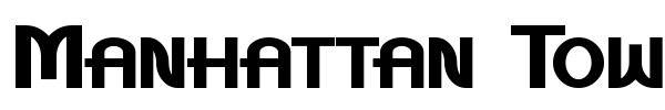Manhattan Tower font preview